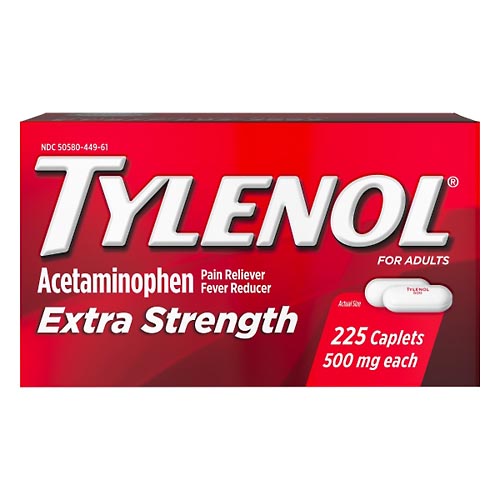 Image for Tylenol Acetaminophen, Extra Strength, 500 mg, Caplets, for Adults,225ea from HomeTown Pharmacy - Stockbridge