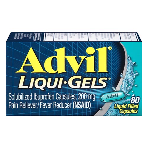 Image for Advil Ibuprofen, Solubilized, 200 mg, Liquid Filled Capsules,80ea from HomeTown Pharmacy - Stockbridge